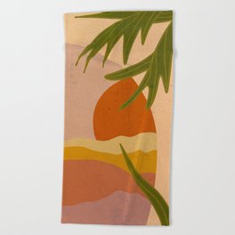 Terracotta Sunset Beach Towel