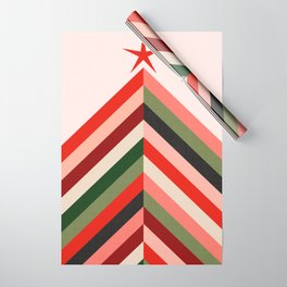 Chevron Christmas tree Wrapping Paper