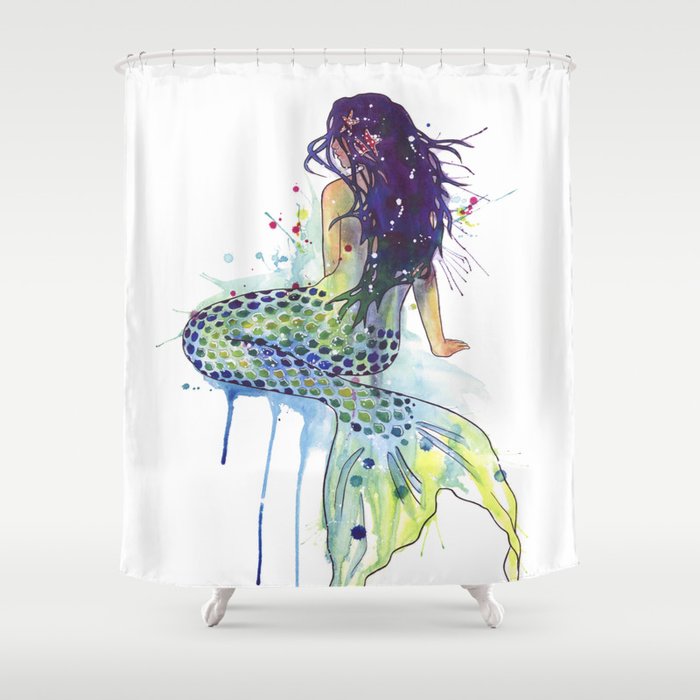 mermaid shower curtain amazon