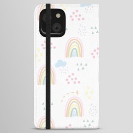 Rainbow kid feelings iPhone Wallet Case