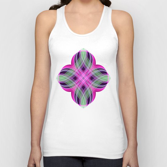 Four points decorative abstract design Unisex Tank Top