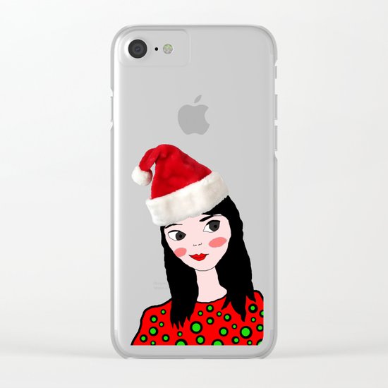 Christmas with you | Kids Painting | Only Love by Elisavet Clear iPhone Case