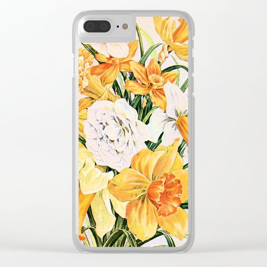 Wordsworth and daffodils. Clear iPhone Case