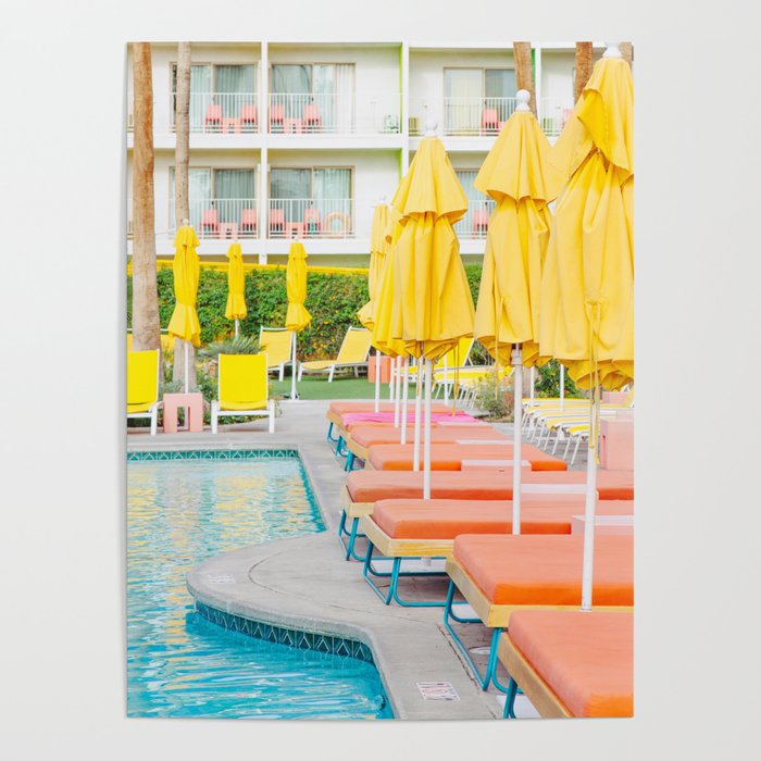 Swimming in Palm Springs - Travel Photography Poster