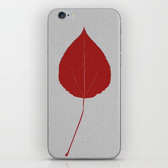 Leafs rouge iPhone & iPod Skin