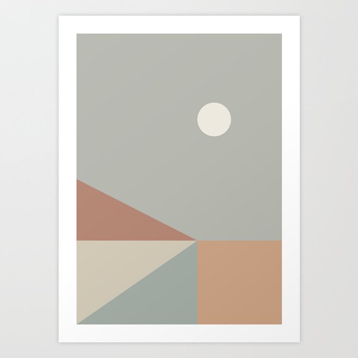 Geometric Landscape 02 Art Print
