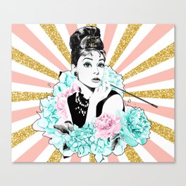 Iconic Audrey Hepburn Canvas Print