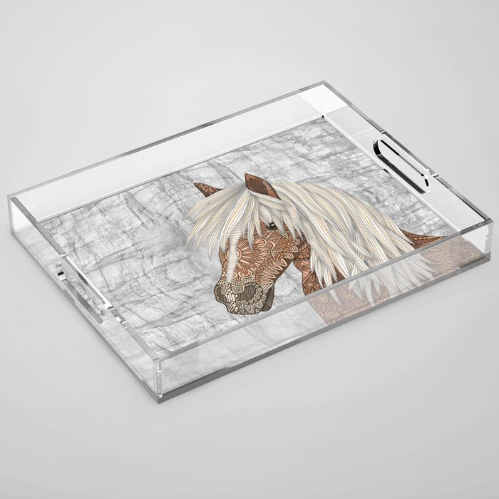 Haflinger Horse Acrylic Tray
