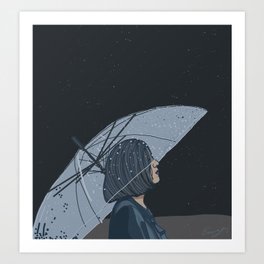 Rainy Night Art Print