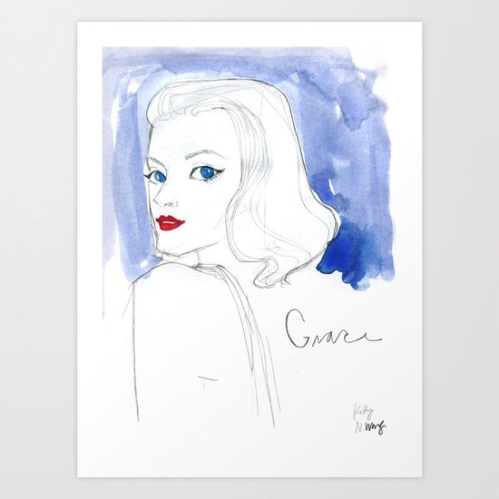 Grace Kelly Art Print
