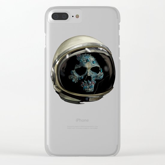 Holy Starman Skull II Clear iPhone Case