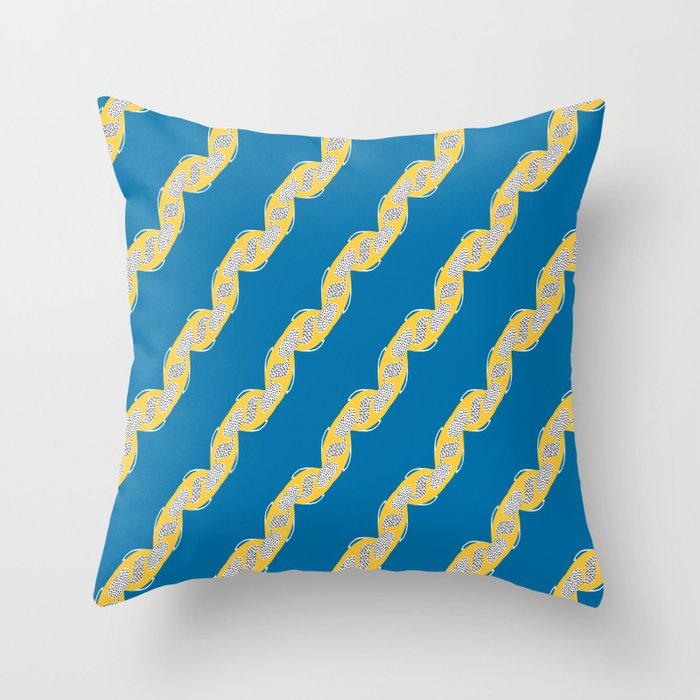 DNA Abstract Pattern Throw Pillow