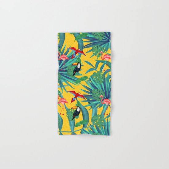 tropical yellow Hand & Bath Towel
