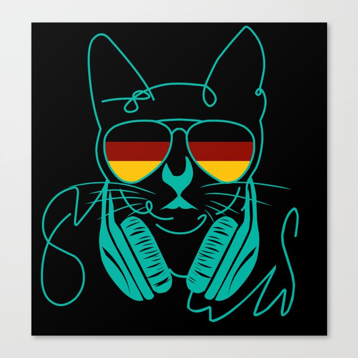Cool cat Canvas Print