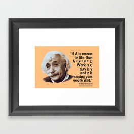 Success in Life Framed Art Print