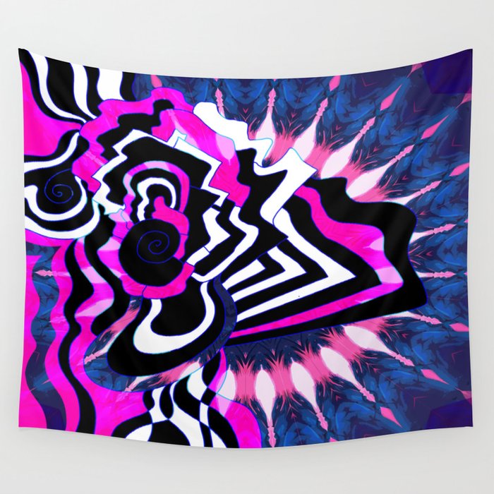 Pink Mecca Wall Tapestry