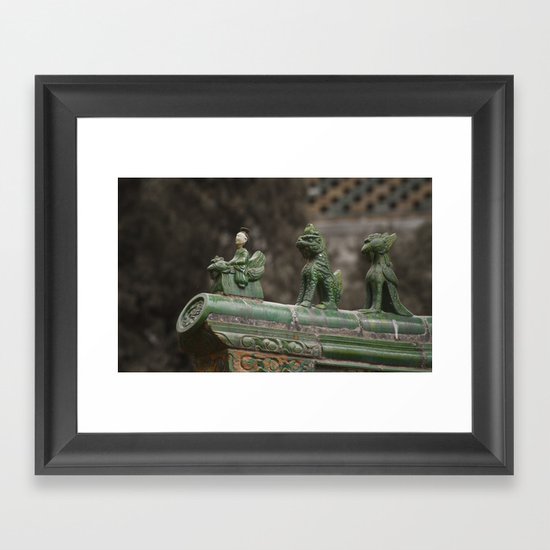 Queueing Framed Art Print