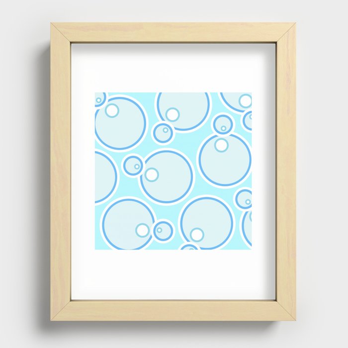 Large bubble pattern (Large & Full version) Recessed Framed Print