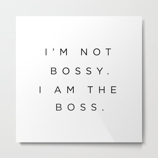 Boss Metal Print