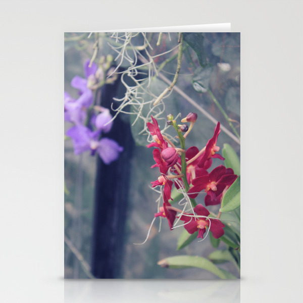 Hanging Orchids Stationery Cards By Kestrad Society6