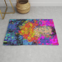 Super Type Man - Abstract Pop Art Comic Rug