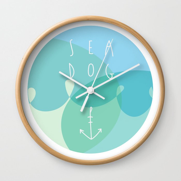 Sea Dog Wall Clock