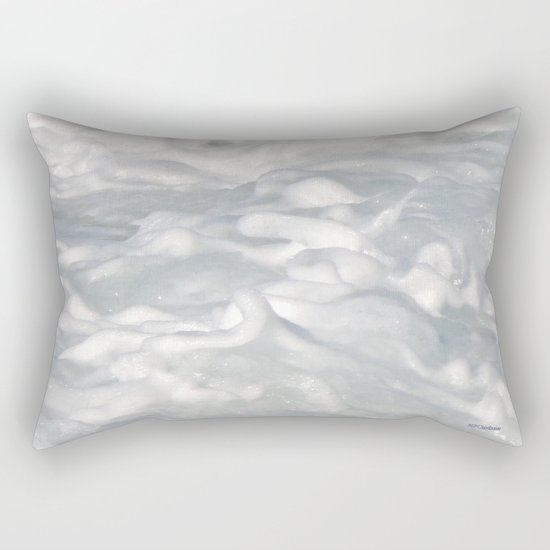 TEXTURES: Laguna Beach Sea Foam #3 Rectangular Pillow