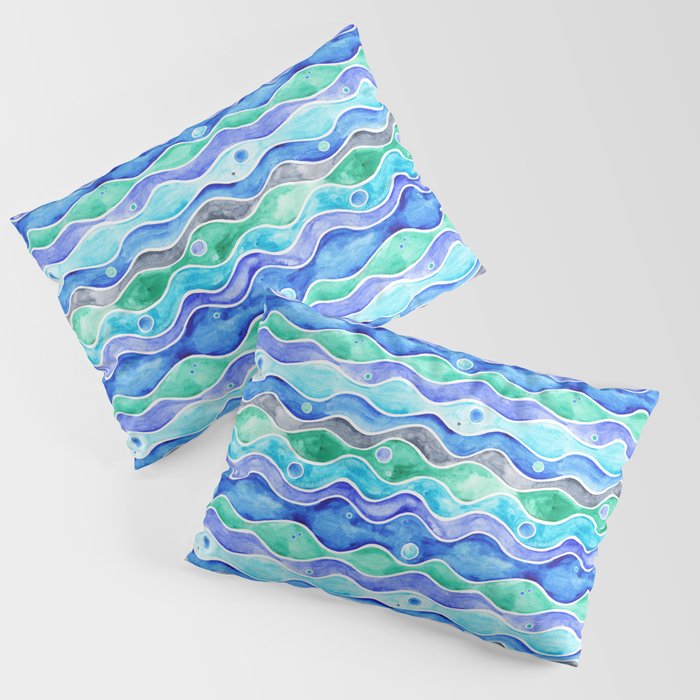 Ocean Pattern - Dolphin Pillow Sham