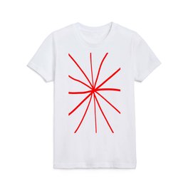 Funnies stripes 13 red Kids T Shirt