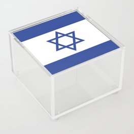 Israel Flag Print Jewish Country Pride Patriotic Pattern Acrylic Box
