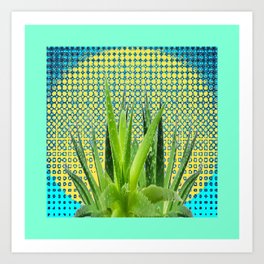 MODERN ALOE VERA SUCCULENT OPTICAL ART Art Print | Desertplants, Botany, Succulentplants, Succulents, Wilderness, Cactus, Modernart, Succulentdecor, Drawing, Gardenplants 