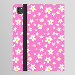 Daisies over Bubblegum Pink iPad Folio Case