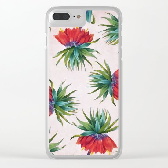 Crown imperial flowers Clear iPhone Case
