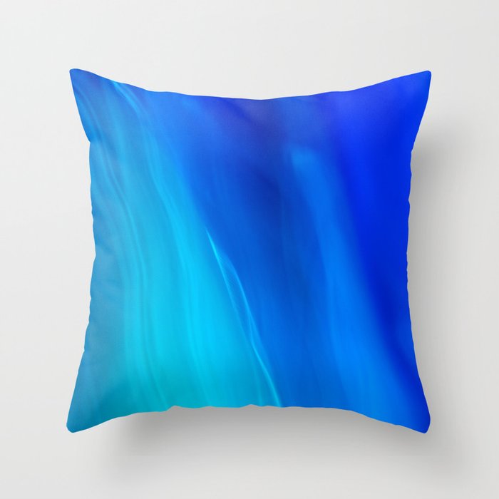 Blue Ocean abstract Throw Pillow
