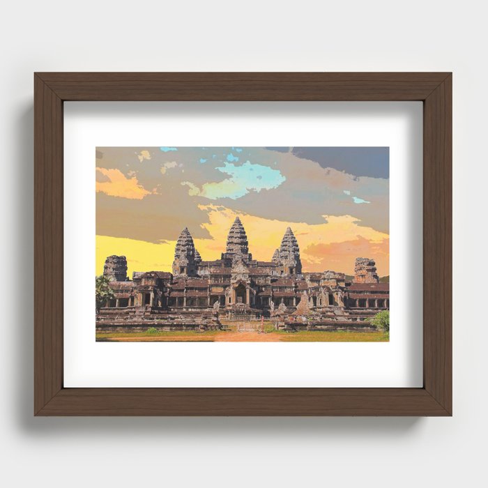 The Wonders of Angkor Wat: A Photographic Journey Recessed Framed Print