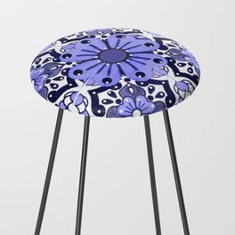 talavera mexican tile in very pery Counter Stool