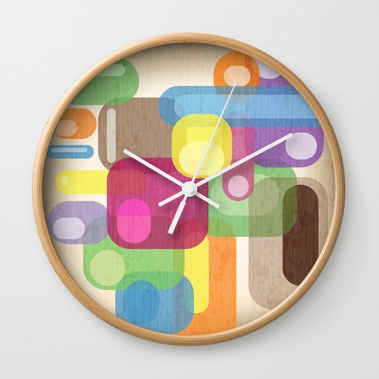 Retro Make'a Me Smile. Wall Clock