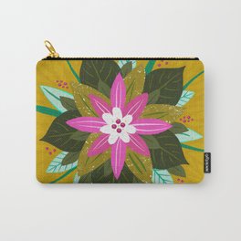 Tropical flower | Gold Carry-All Pouch