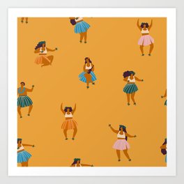 Hula party Art Print