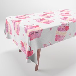 Bite Me Cupcake - Pink Tablecloth