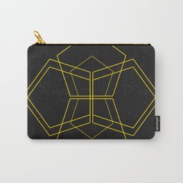 Geometric - Black/Yellow Carry-All Pouch