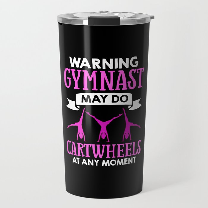 Cartwheel Gymnastic Cartwheeling Athletes Gymnast Travel Mug