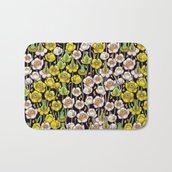 waterlily pattern Bath Mat