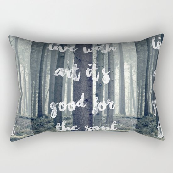 live with art Rectangular Pillow