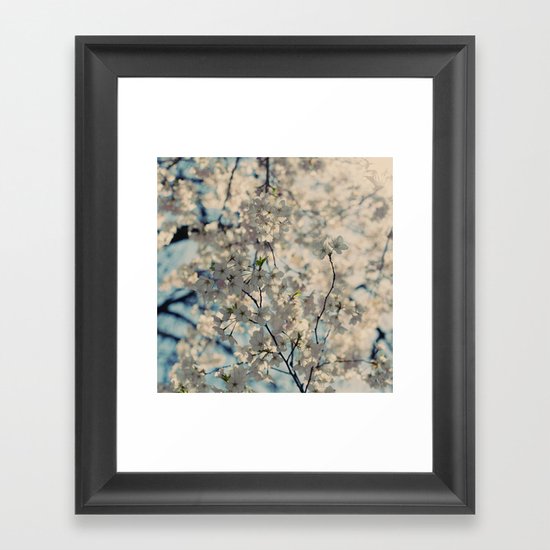 White Spring Framed Art Print