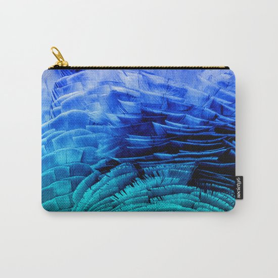 RUFFLED BLUE Carry-All Pouch
