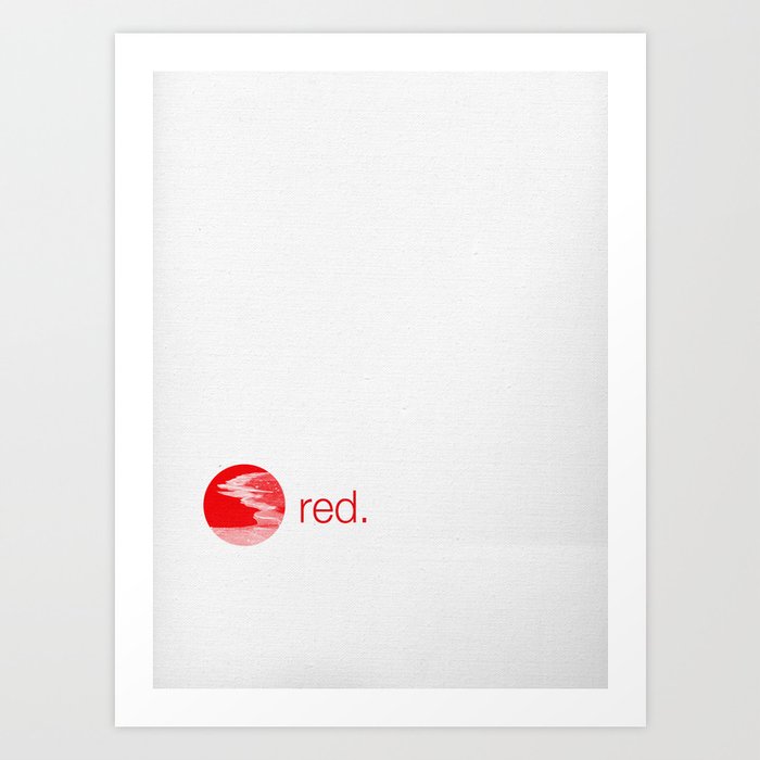 red. Art Print