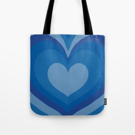 blue heart tunnel Tote Bag