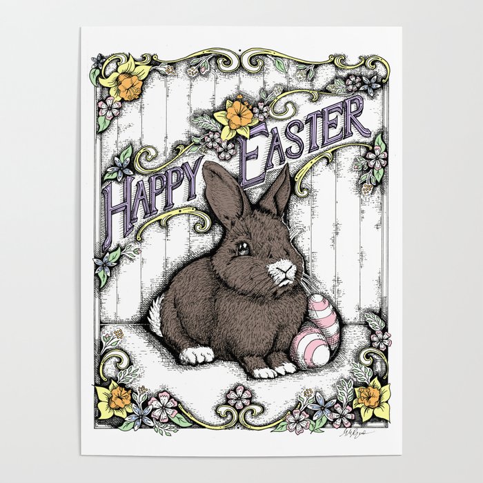 Sapphorica Creations- Henry the Bunny Poster