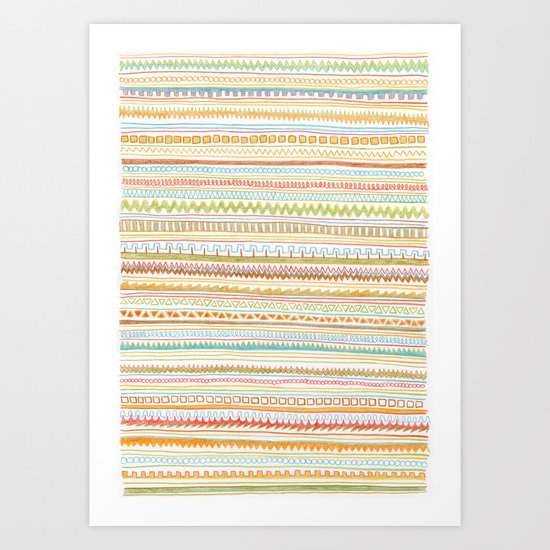 Pencil Doodles Art Print